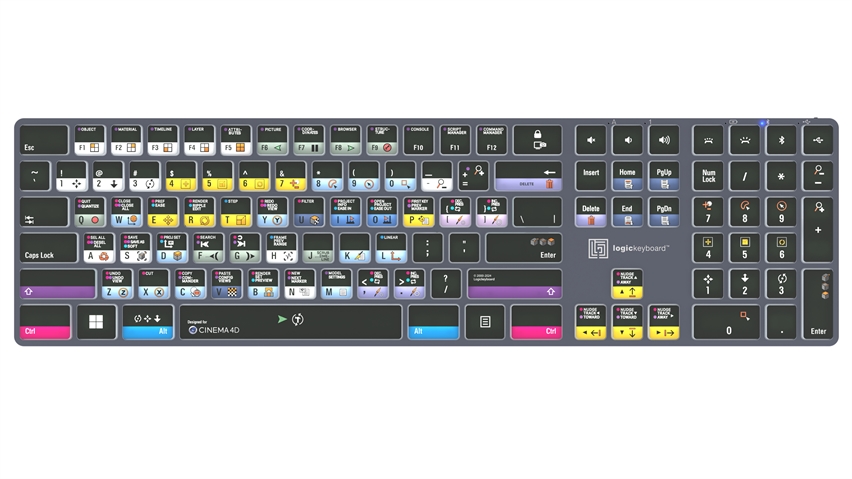 Cinema 4D<br>TITAN Wireless Backlit Keyboard - Windows<br>